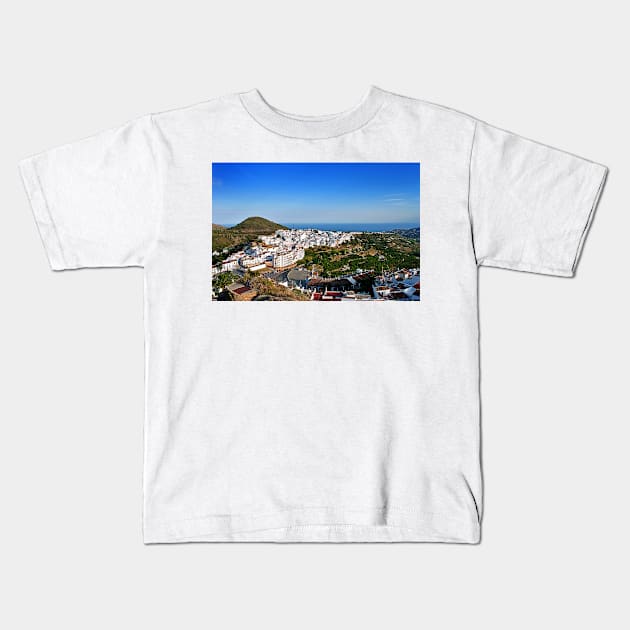 Frigiliana Andalusia Costa del Sol Spain Kids T-Shirt by AndyEvansPhotos